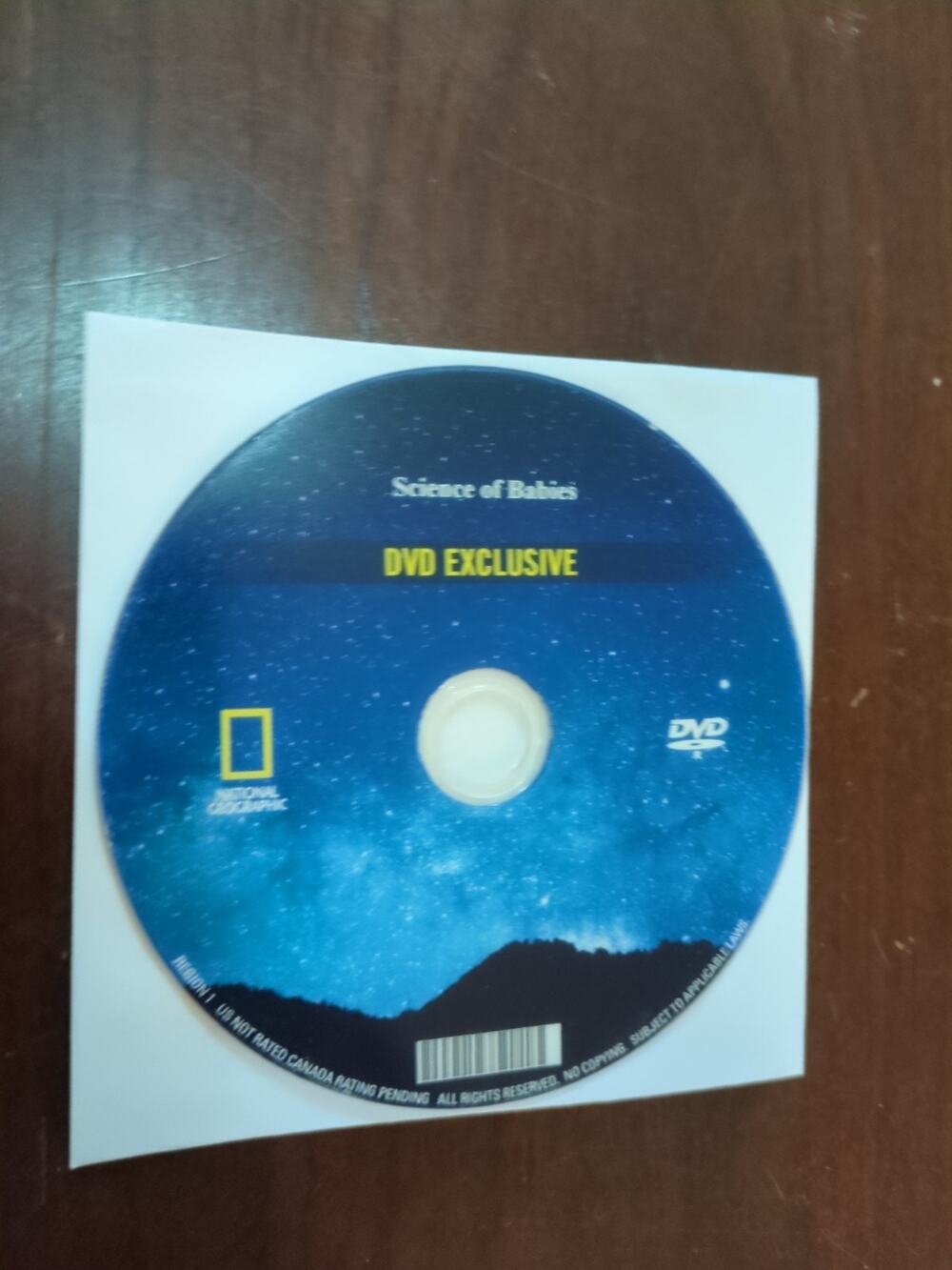 National Geographic Science of Babies DVD 2007 disc only